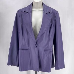 Cami International purple leather jacket